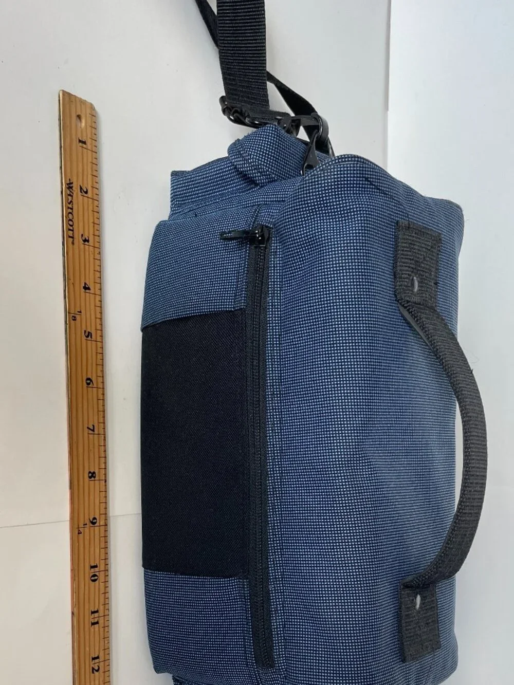 London Fog Camera Crossbody Bag W Strap DSLR Mirrorless Padded 14”x6.5”x7” Blue